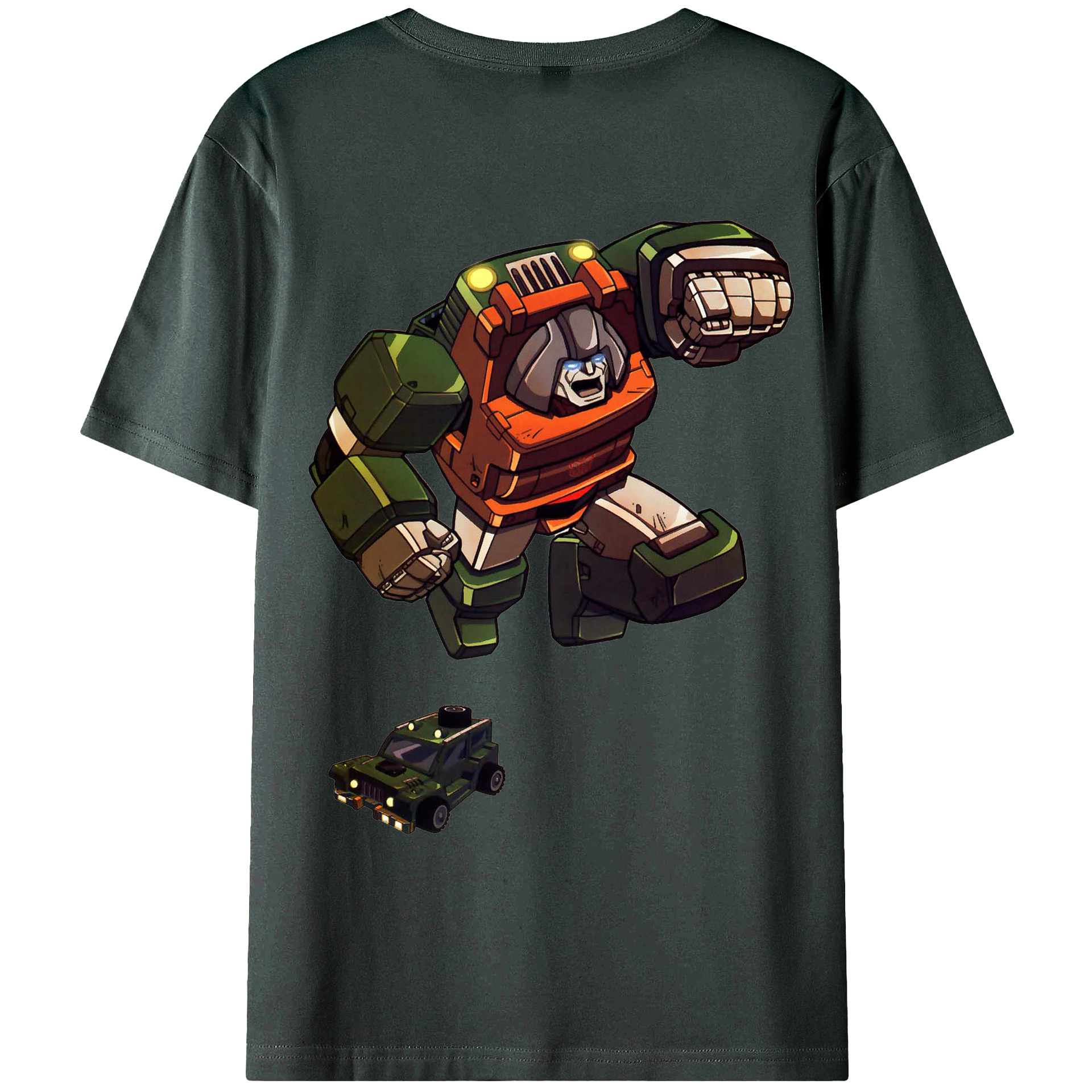 （画像用）  綿100％ メンズ半袖Tシャツ（バックプリント） 通気性
